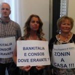 Protesta dei soci Banca Popolare di Vicenza
