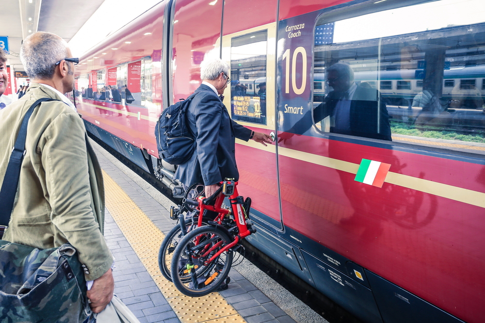 andare in treno con la bicicletta